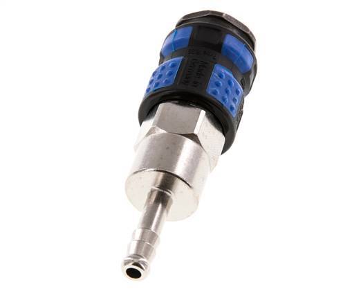 Nickel-plated Brass DN 7.8 Air Coupling Socket 6 mm Hose Pillar