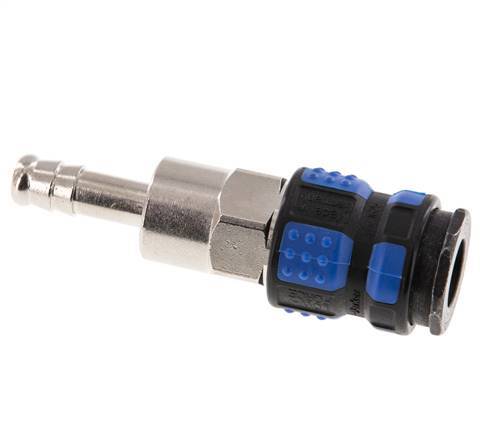 Nickel-plated Brass DN 7.8 Air Coupling Socket 8 mm Hose Pillar