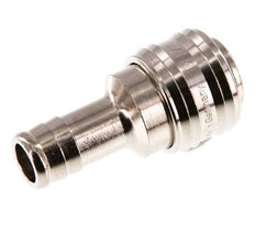 Nickel-plated Brass DN 7.2 (Euro) Air Coupling Socket 13 mm Hose Pillar Double Shut-Off