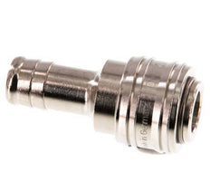 Nickel-plated Brass DN 7.2 (Euro) Air Coupling Socket 13 mm Hose Pillar Double Shut-Off