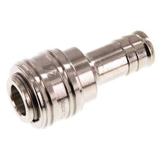 Nickel-plated Brass DN 7.2 (Euro) Air Coupling Socket 13 mm Hose Pillar Double Shut-Off