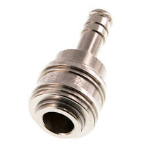 Nickel-plated Brass DN 7.2 (Euro) Air Coupling Socket 9 mm Hose Pillar Double Shut-Off