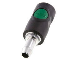 Composite material DN 7.4 Safety Air Coupling Socket with Push Button 13 mm Hose Pillar