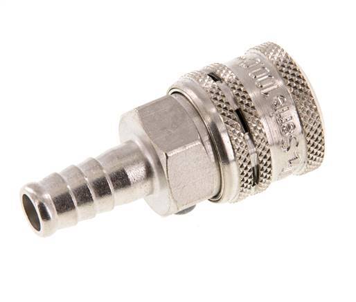 Steel DN 7.2 (Euro) Safety Air Coupling Socket 10 mm Hose Pillar