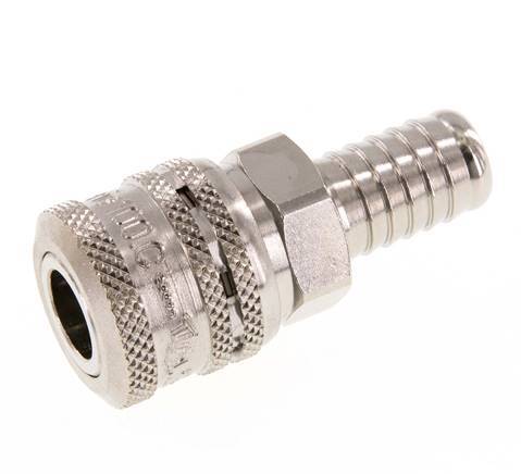 Steel DN 7.2 (Euro) Safety Air Coupling Socket 13 mm Hose Pillar