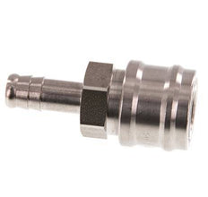 Stainless steel DN 7.2 (Euro) Air Coupling Socket 10 mm Hose Pillar