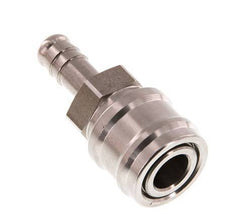 Stainless steel DN 7.2 (Euro) Air Coupling Socket 10 mm Hose Pillar