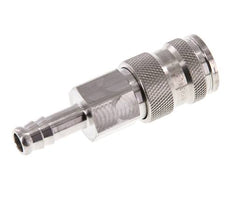Stainless Steel 316L DN 7.8 Air Coupling Socket 9 mm Hose Pillar Double Shut-Off