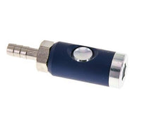 Hardened steel DN 7.4 Safety Air Coupling Socket with Push Button 9 mm Hose Pillar