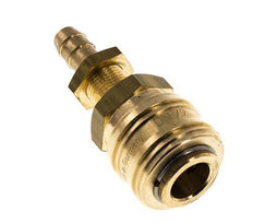 Brass DN 7.2 (Euro) Air Coupling Socket 8 mm Hose Pillar Bulkhead