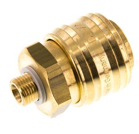 Brass DN 7.2 (Euro) Air Coupling Socket G 1/8 inch Male