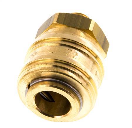 Brass DN 7.2 (Euro) Air Coupling Socket G 1/8 inch Male