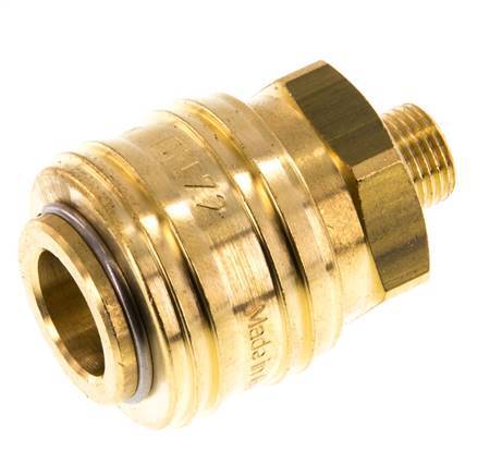 Brass DN 7.2 (Euro) Air Coupling Socket G 1/8 inch Male