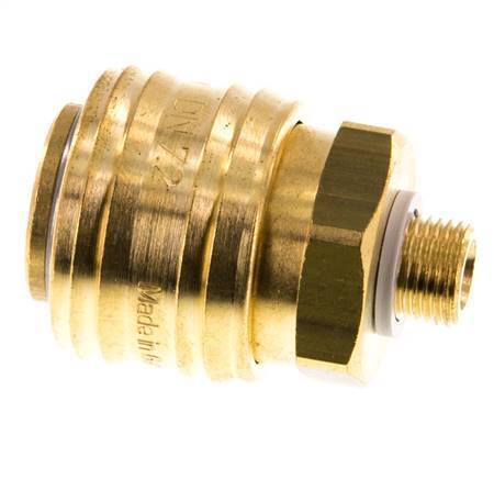 Brass DN 7.2 (Euro) Air Coupling Socket G 1/8 inch Male