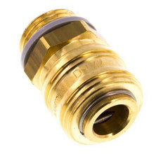 Brass DN 7.2 (Euro) Air Coupling Socket G 1/2 inch Male HEX 24