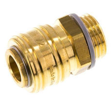 Brass DN 7.2 (Euro) Air Coupling Socket G 1/2 inch Male HEX 24