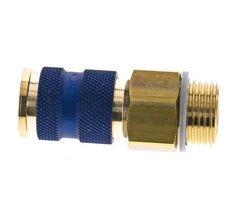 Brass DN 7.2 (Euro) Blue-Coded Air Coupling Socket G 1/2 inch Male