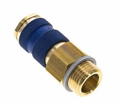Brass DN 7.2 (Euro) Blue-Coded Air Coupling Socket G 1/2 inch Male