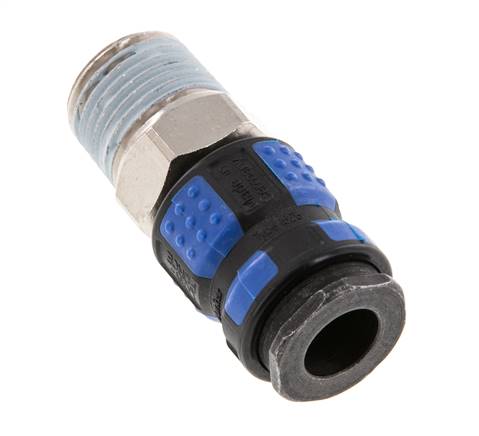Nickel-plated Brass DN 7.8 Air Coupling Socket R 1/2 inch Male