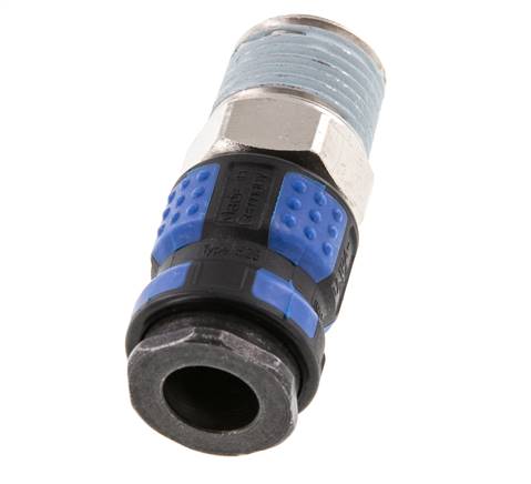 Nickel-plated Brass DN 7.8 Air Coupling Socket R 1/2 inch Male