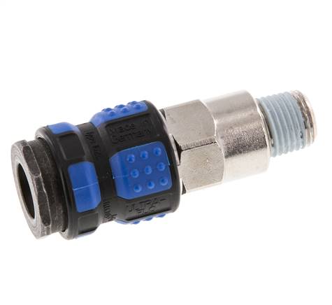 Nickel-plated Brass DN 7.8 Air Coupling Socket R 1/4 inch Male