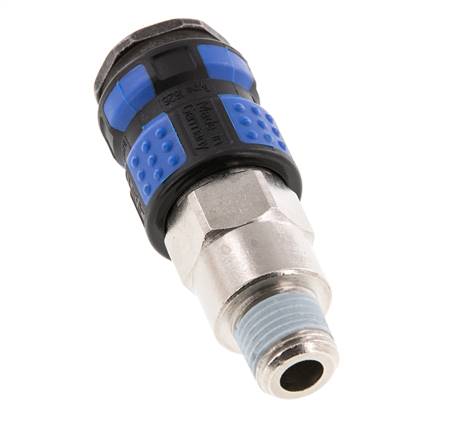 Nickel-plated Brass DN 7.8 Air Coupling Socket R 1/4 inch Male