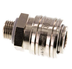 Nickel-plated Brass DN 7.2 (Euro) Air Coupling Socket G 1/4 inch Male