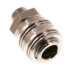 Nickel-plated Brass DN 7.2 (Euro) Air Coupling Socket G 1/4 inch Male