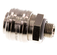 Nickel-plated Brass DN 7.2 (Euro) Air Coupling Socket G 1/4 inch Male