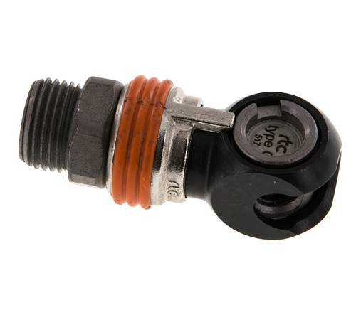 Steel DN 8 Safety Air Coupling Socket G 1/2 inch Male