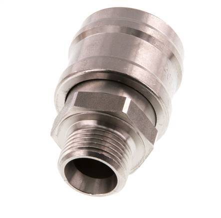 Stainless steel DN 7.2 (Euro) Air Coupling Socket G 3/8 inch Male