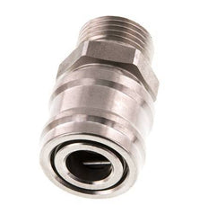 Stainless steel DN 7.2 (Euro) Air Coupling Socket G 1/2 inch Male Double Shut-Off