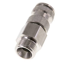 Stainless steel 306L DN 7.8 Air Coupling Socket G 1/2 inch Male Double Shut-Off