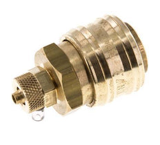 Brass DN 7.2 (Euro) Air Coupling Socket 4x6 mm Union Nut