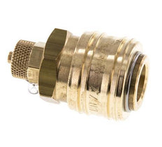 Brass DN 7.2 (Euro) Air Coupling Socket 4x6 mm Union Nut