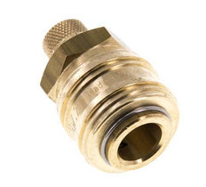 Brass DN 7.2 (Euro) Air Coupling Socket 4x6 mm Union Nut