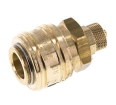 Brass DN 7.2 (Euro) Air Coupling Socket 4x6 mm Union Nut