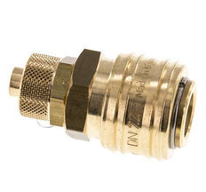 Brass DN 7.2 (Euro) Air Coupling Socket 8x10 mm Union Nut