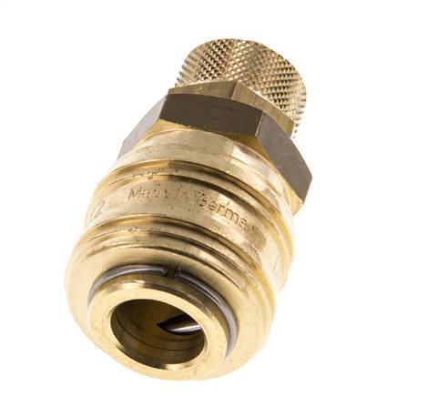 Brass DN 7.2 (Euro) Air Coupling Socket 8x10 mm Union Nut