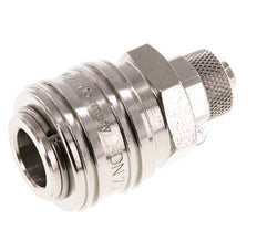 Nickel-plated Brass DN 7.2 (Euro) Air Coupling Socket 6x8 mm Union Nut