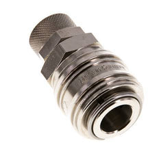 Nickel-plated Brass DN 7.2 (Euro) Air Coupling Socket 8x10 mm Union Nut