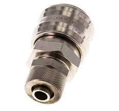 Nickel-plated Brass DN 7.2 (Euro) Air Coupling Socket 8x10 mm Union Nut