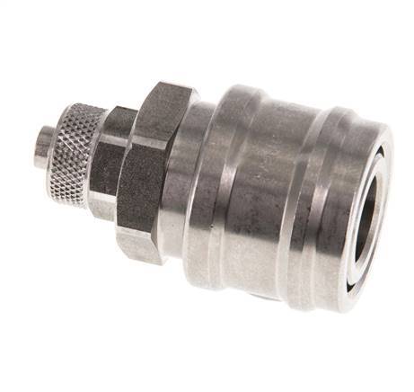 Stainless steel DN 7.2 (Euro) Air Coupling Socket 6x8 mm Union Nut