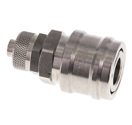 Stainless steel DN 7.2 (Euro) Air Coupling Socket 8x10 mm Union Nut