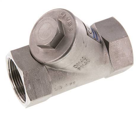 G1-1/2'' Stainless Steel 316 Y Check Valve PTFE 0.4/0.8-40bar - CLYS