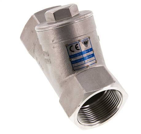 G2'' Stainless Steel 316 Y Check Valve PTFE 0.1/0.3-40bar - CLYS