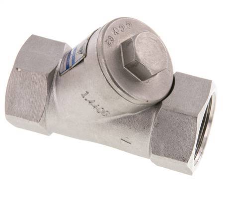 G1-1/4'' Stainless Steel 316 Y Check Valve PTFE 0.4/0.8-40bar - CLYS