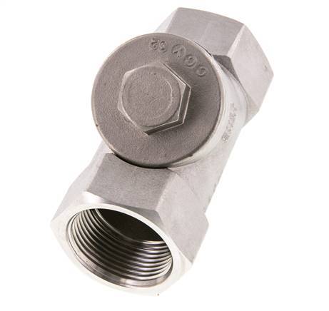 G1-1/4'' Stainless Steel 316 Y Check Valve PTFE 0.4/0.8-40bar - CLYS