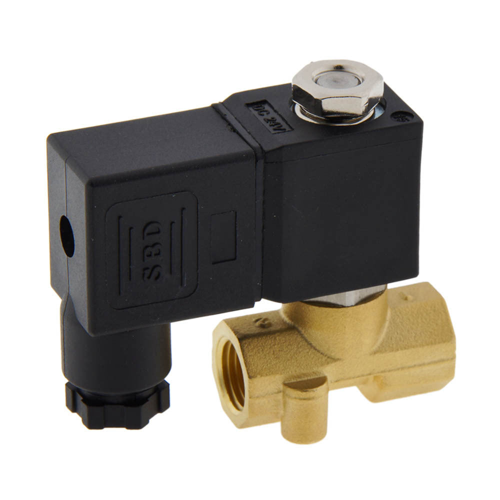 Solenoid Valve CM-DA 1/4'' compact brass FKM 0-10bar 12V DC