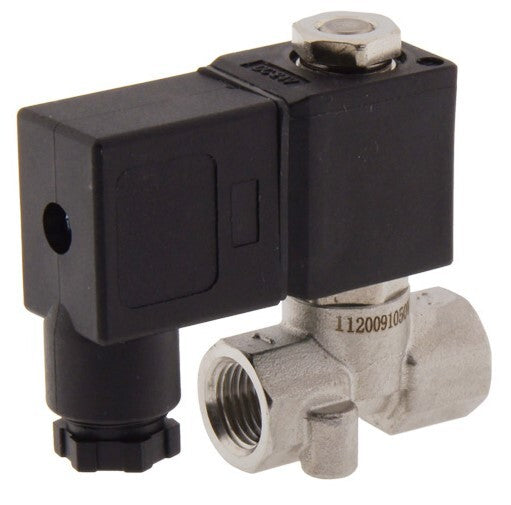 Solenoid Valve CM-DA 1/4'' Stainless Steel FKM 0-10bar 12V DC